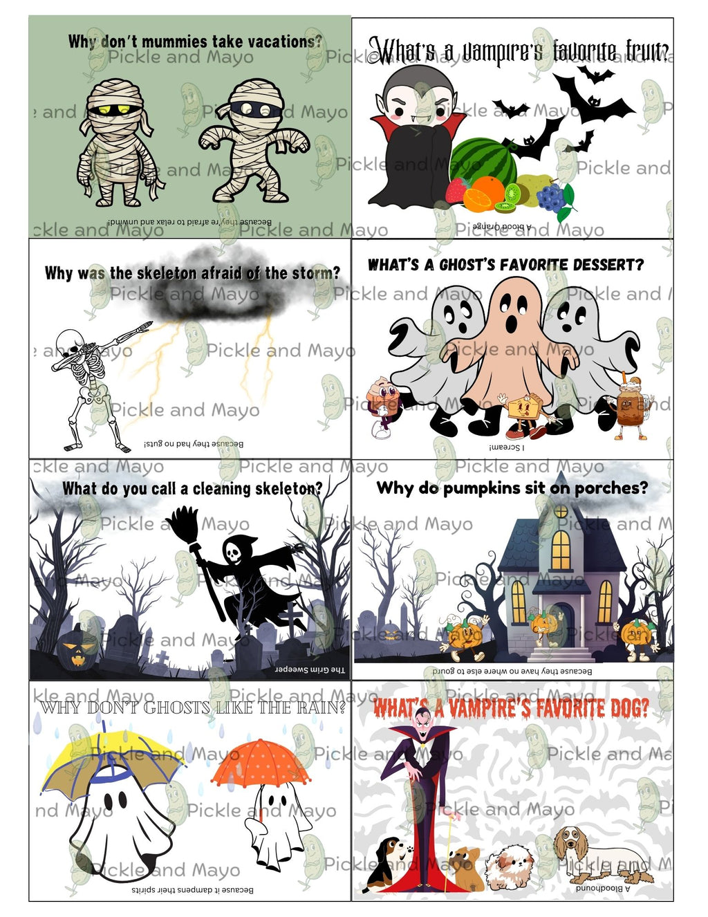 Halloween Lunch Box Notes