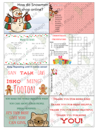 🎄 Christmas Lunchbox Notes – Unique Holiday Printables for Kids 🎄