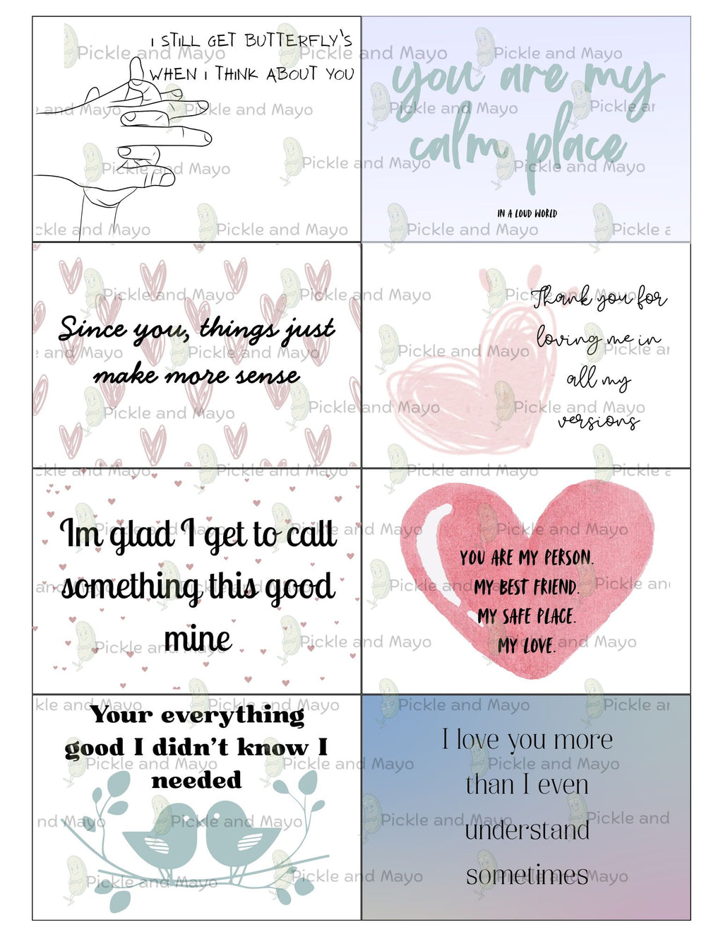 Bundle All 3 Love Notes – Flirty, Romantic and Cheeky