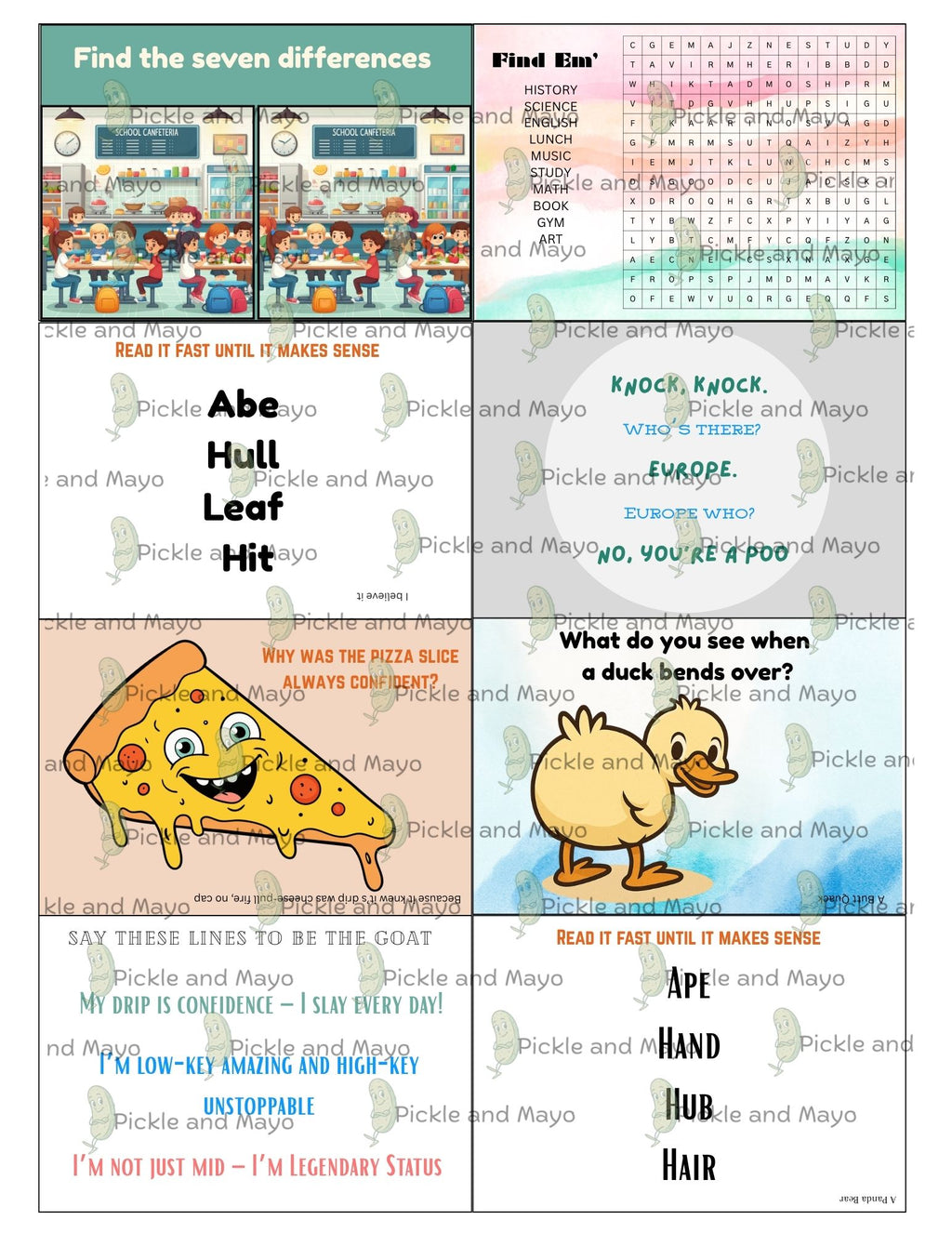 GOAT Lunch Box Notes