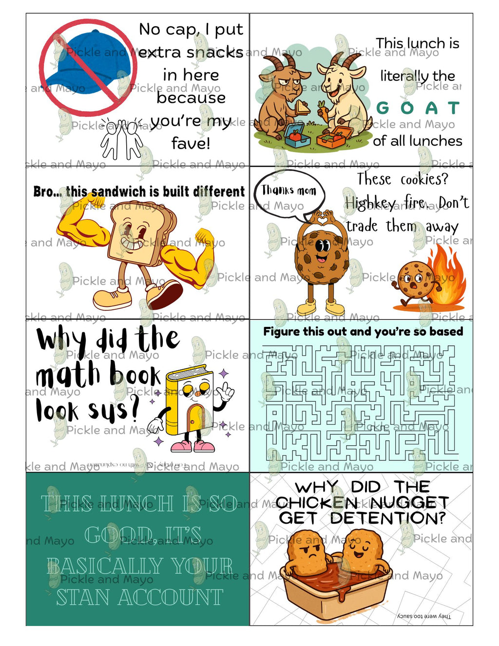 GOAT Lunch Box Notes